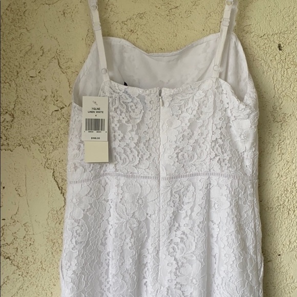 FRENCH CONNECTION WHITE HELENIE LACE JUMPSUIT - Picture 7 of 14